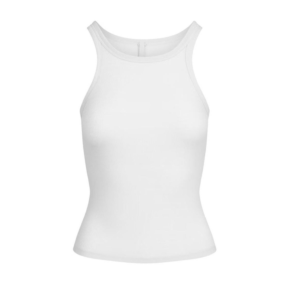 Skims Threadbare Cotton Crew Neck Tank TP-TNK-4008 Snow Large